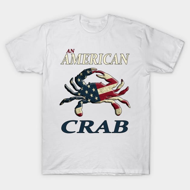 An American Crab T-Shirt by Hook Ink